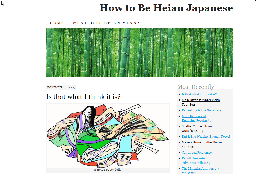 How to be heian